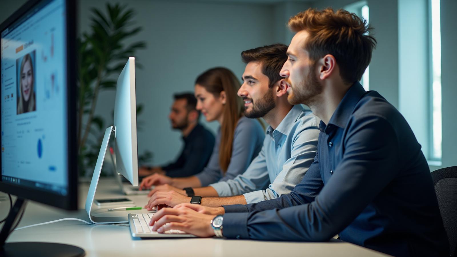 Portfolio operations team managing strategic initiatives