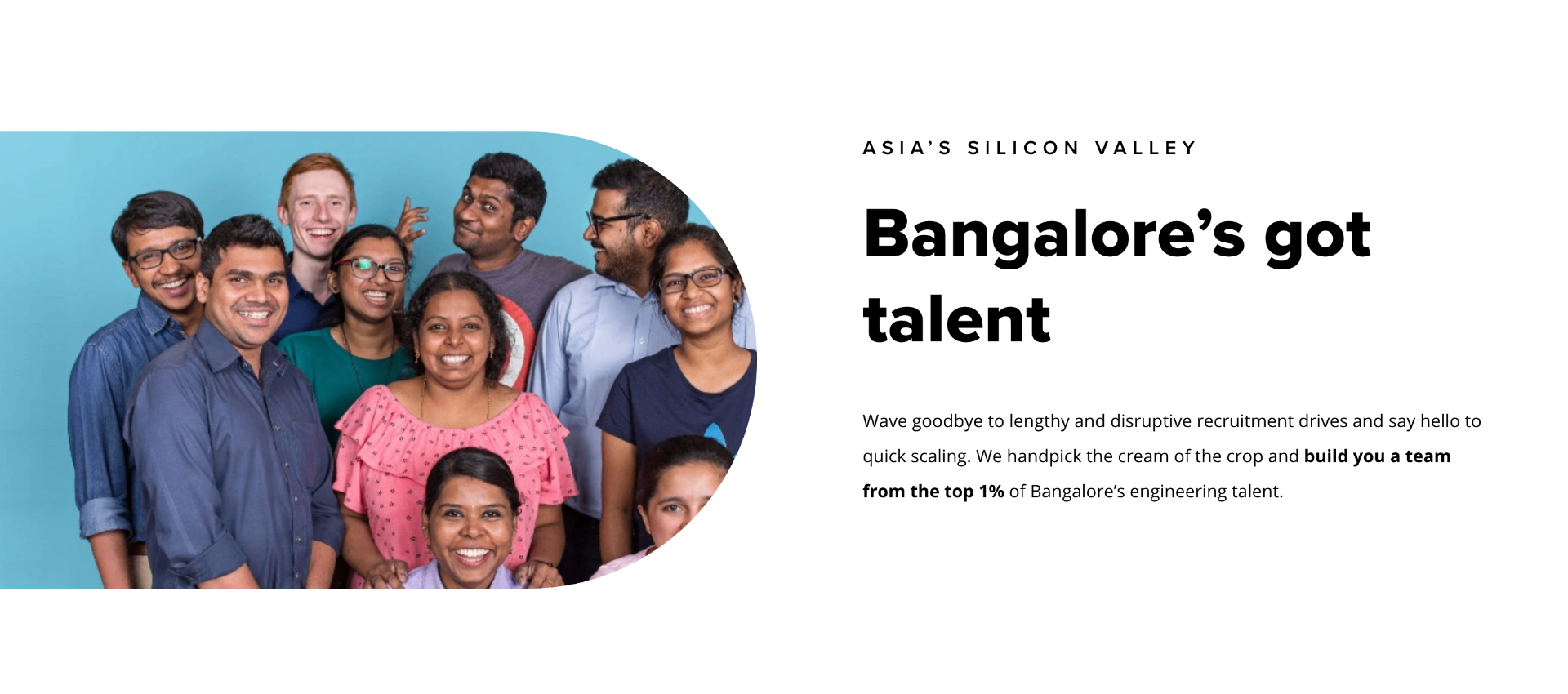 Diverse engineering team in Bangalore